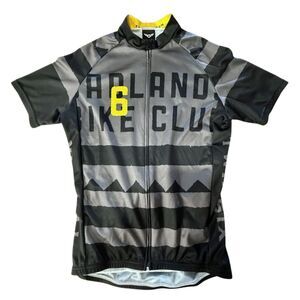 Twin Six Men’s Badlands Bike Club Raglan Short Sleeve Cycling Jersey Shirt Med